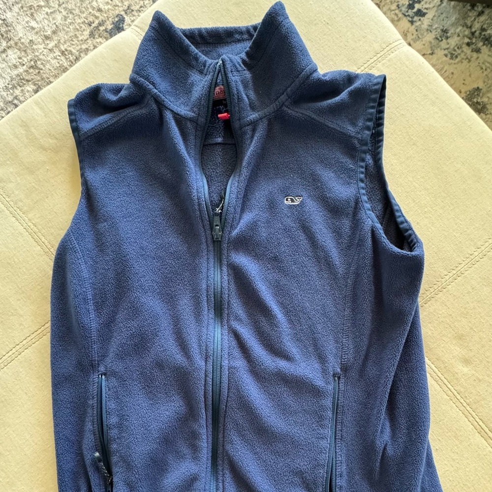 Vineyard vines vest. Used but in still good condition.  Size small. Blue.